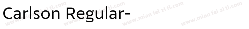 Carlson Regular字体转换